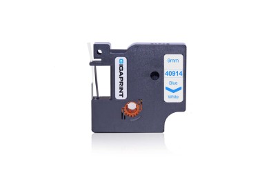 Kompatibilní DYMO 40914 D1 9mm modrý tisk/bílý podklad páska pro Gigaprint – Cetria s.r.o.